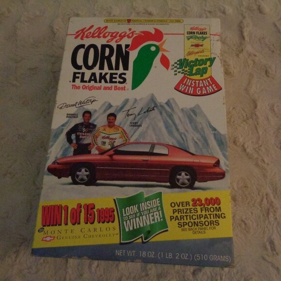 Nascar Other - VINTAGE Terry LaBonte & Darrell Waltrip Cereal Box